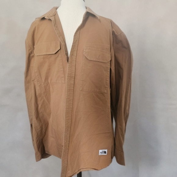 The North Face Men's Tan Shirt Jacket - Picture 1 of 3